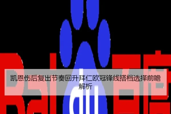凯恩伤后复出节奏回升拜仁欧冠锋线搭档选择前瞻解析